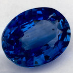 6.53 Carat Oval Natural Blue Sapphire
