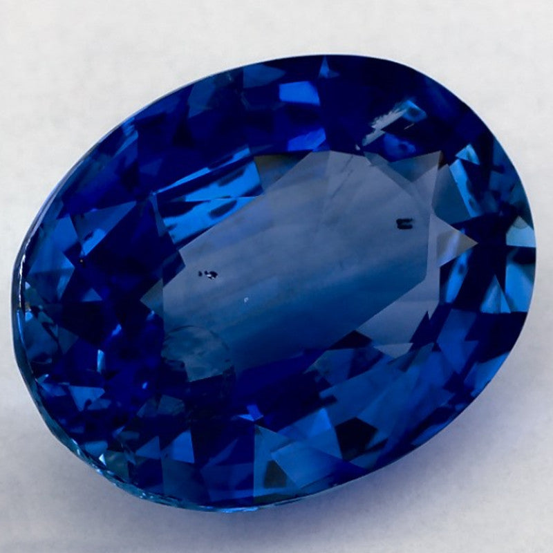 6.53 Carat Oval Natural Blue Sapphire