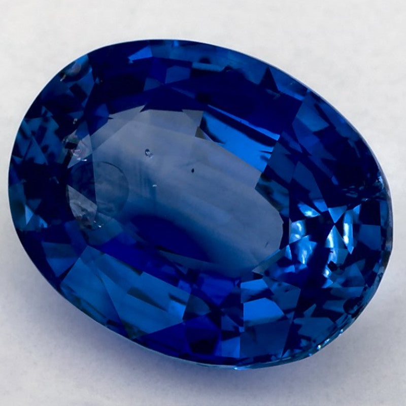 6.53 Carat Oval Natural Blue Sapphire
