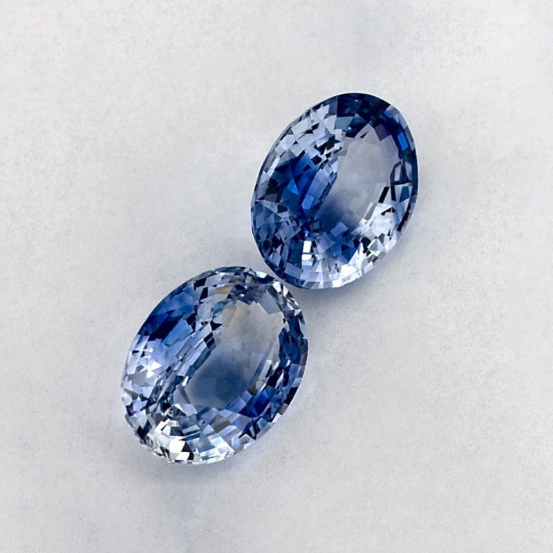 2.79 Total Carat Weight Oval Natural Blue Sapphire
