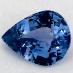 1.64 Carat Pear Natural Blue Sapphire