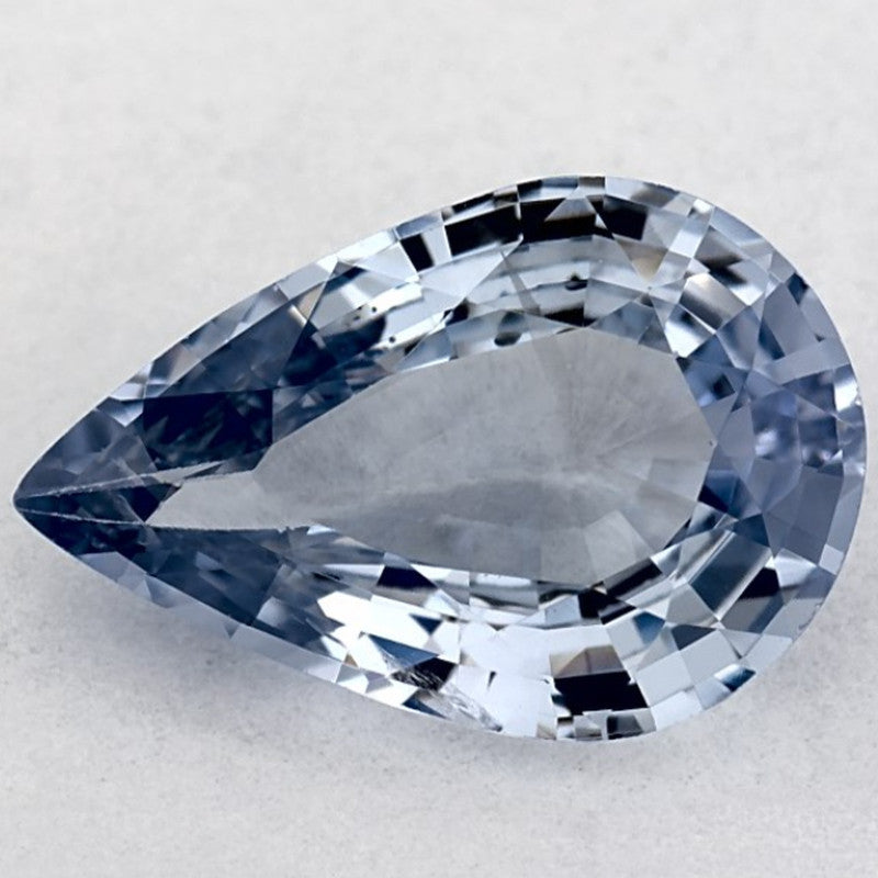 1.21 Carat Pear Natural Blue Sapphire