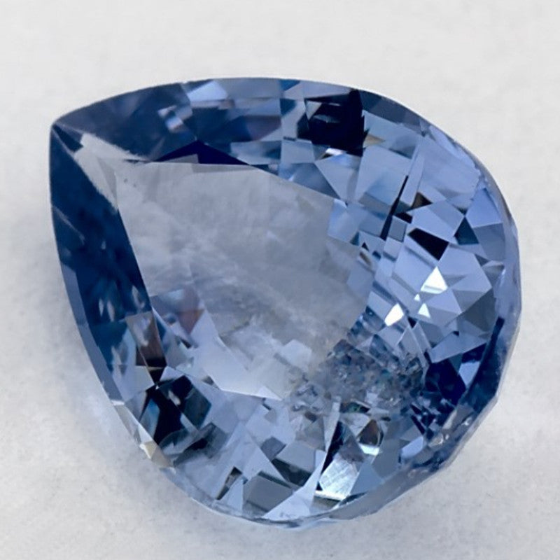 1.21 Carat Pear Natural Blue Sapphire