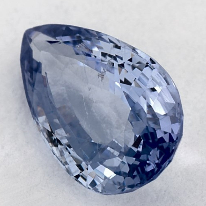 1.59 Carat Pear Natural Blue Sapphire