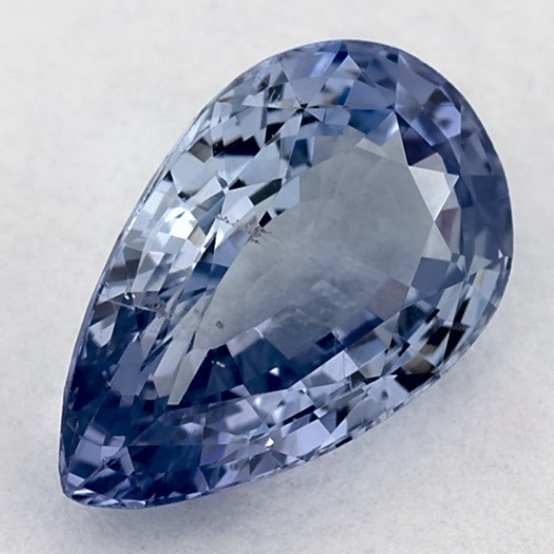 1.59 Carat Pear Natural Blue Sapphire