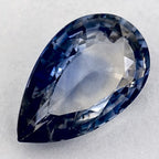 1.40 Carat Pear Natural Blue Sapphire