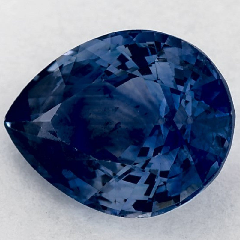 1.89 Carat Pear Natural Blue Sapphire