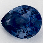 1.89 Carat Pear Natural Blue Sapphire