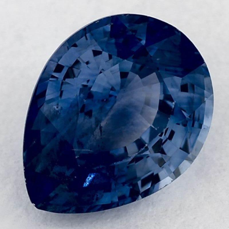 1.89 Carat Pear Natural Blue Sapphire