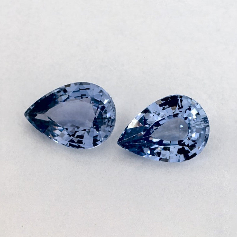 1.63 Total Carat Weight Pear Natural Blue Sapphire