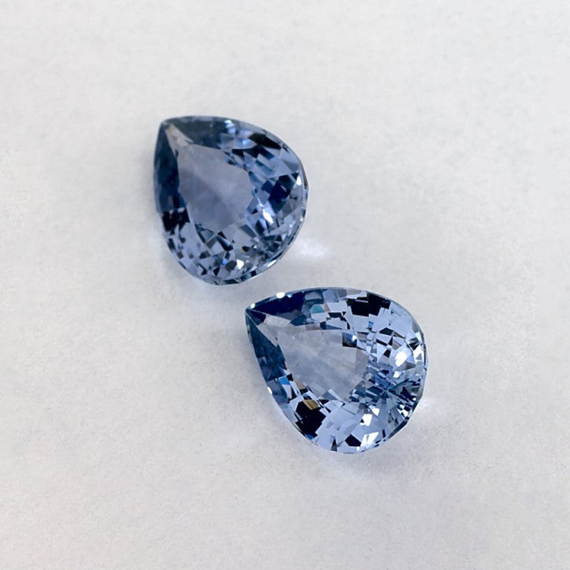 1.63 Total Carat Weight Pear Natural Blue Sapphire