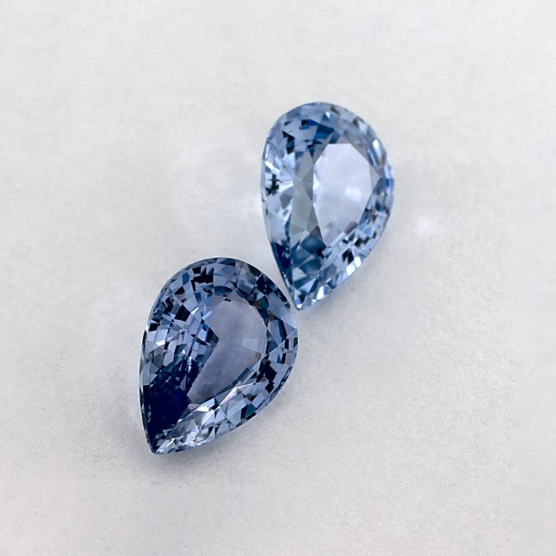 1.63 Total Carat Weight Pear Natural Blue Sapphire