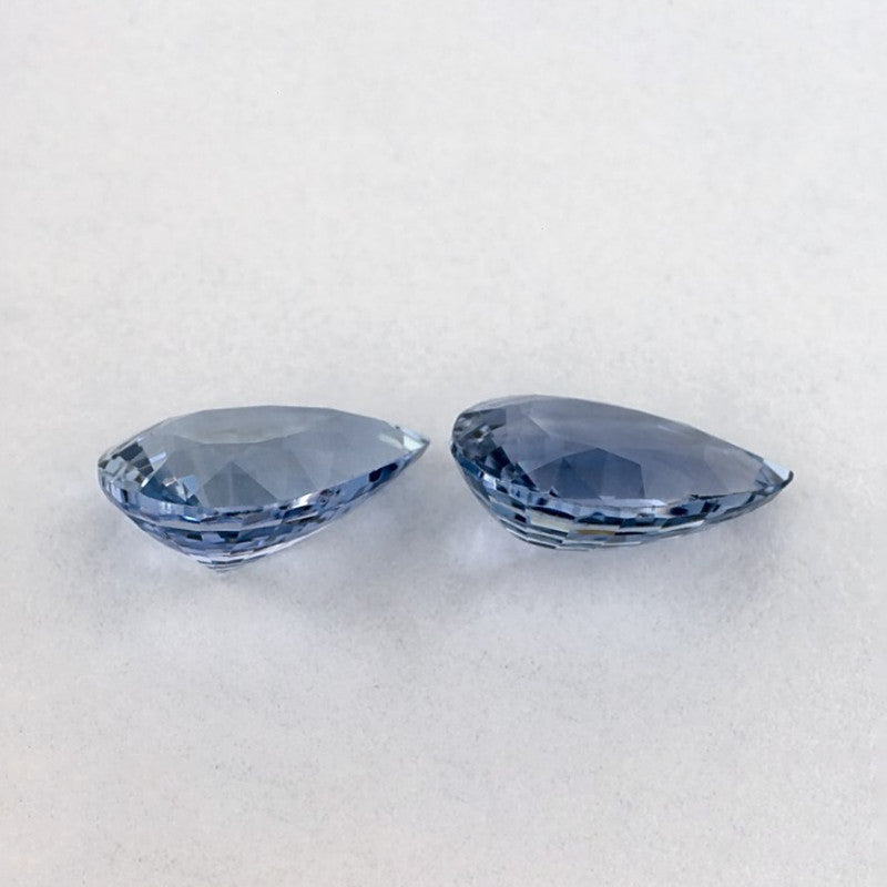 1.63 Total Carat Weight Pear Natural Blue Sapphire