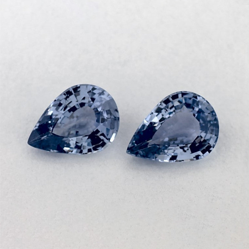 1.75 Total Carat Weight Pear Natural Blue Sapphire