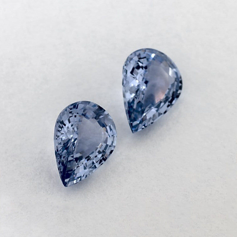 1.75 Total Carat Weight Pear Natural Blue Sapphire