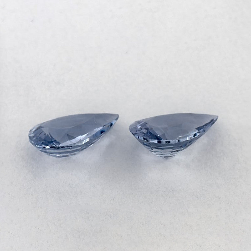 1.75 Total Carat Weight Pear Natural Blue Sapphire