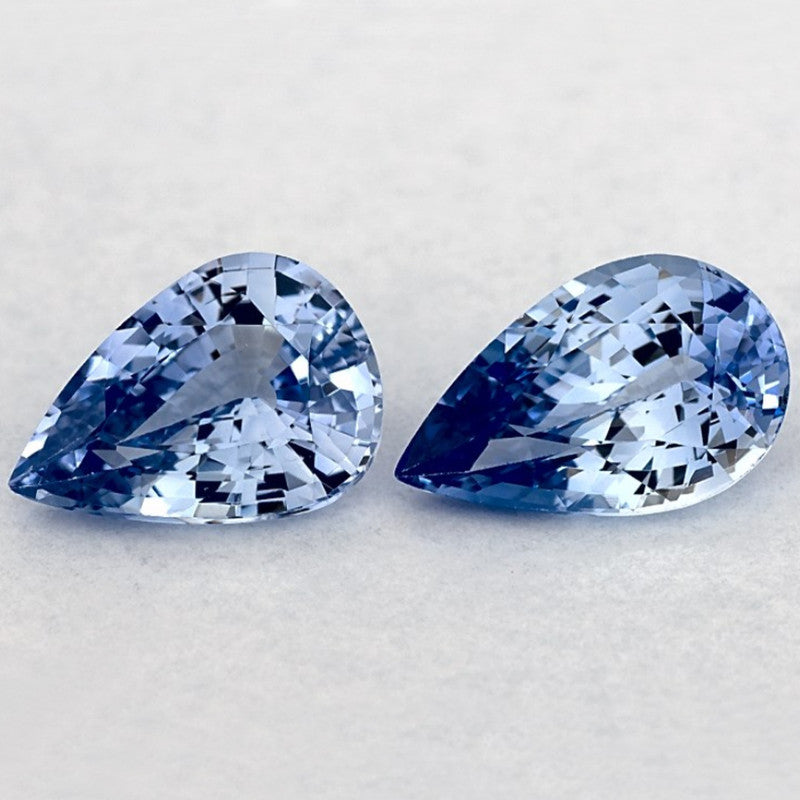 1.80 Carat Pear Natural Blue Sapphire