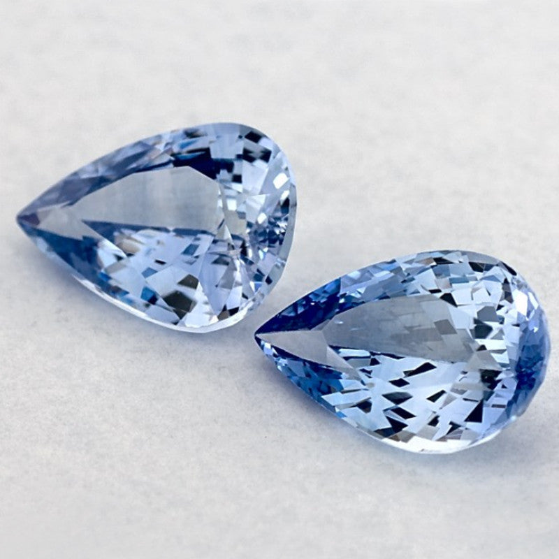 1.80 Carat Pear Natural Blue Sapphire