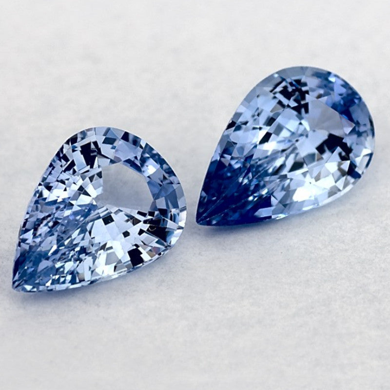1.80 Carat Pear Natural Blue Sapphire