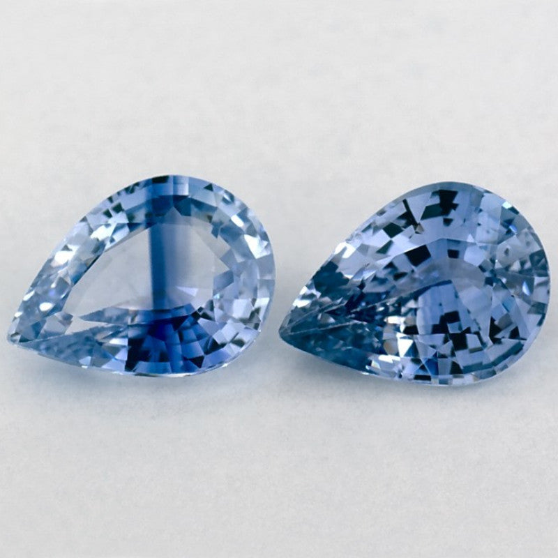 1.86 Carat Pear Natural Blue Sapphire