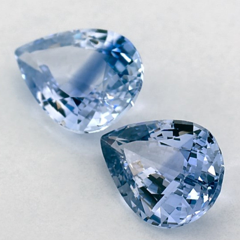 1.86 Carat Pear Natural Blue Sapphire