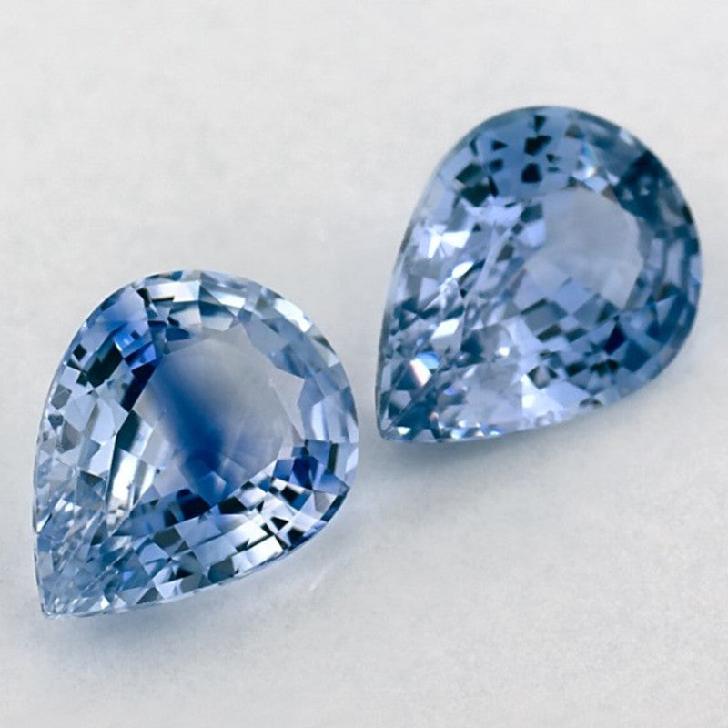 1.86 Carat Pear Natural Blue Sapphire