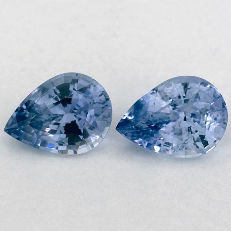 1.97 Carat Pear Natural Blue Sapphire