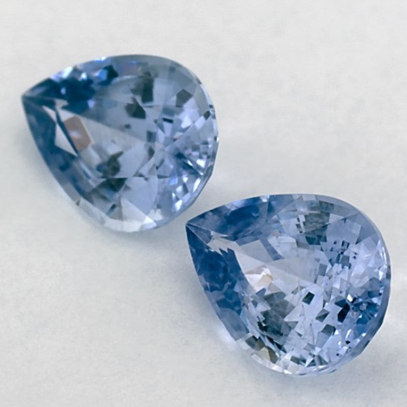 1.97 Carat Pear Natural Blue Sapphire