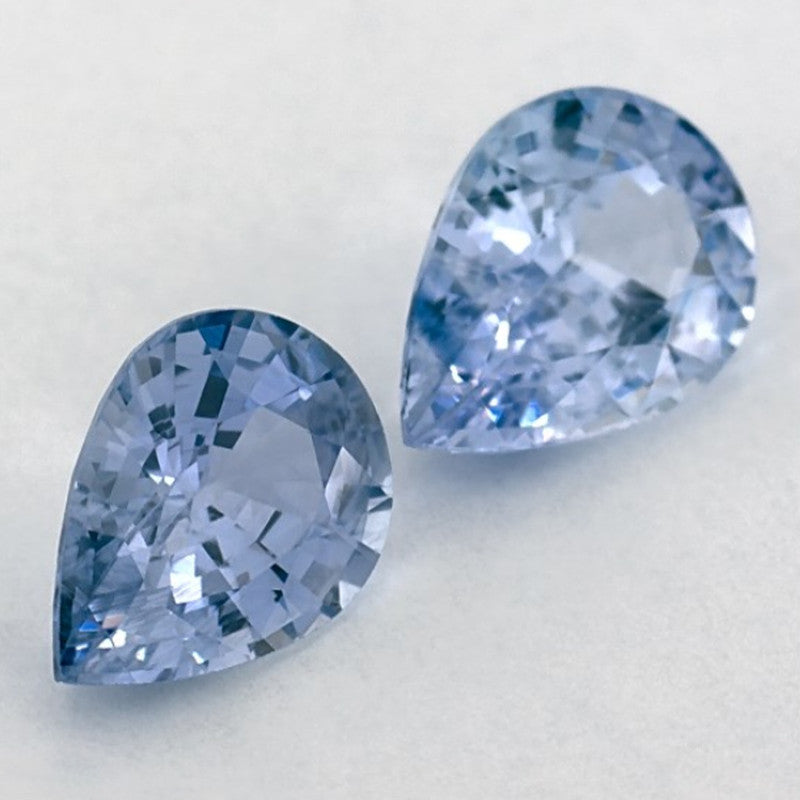 1.97 Carat Pear Natural Blue Sapphire