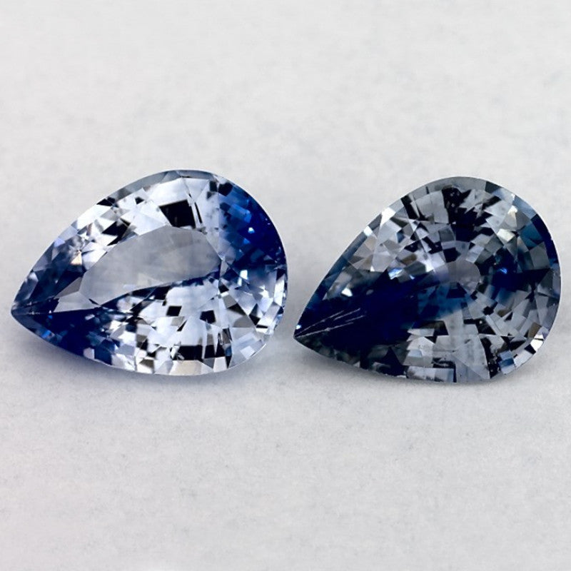 2.10 Carat Pear Natural Blue Sapphire