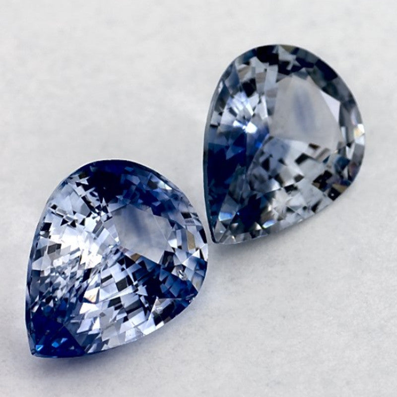 2.10 Carat Pear Natural Blue Sapphire