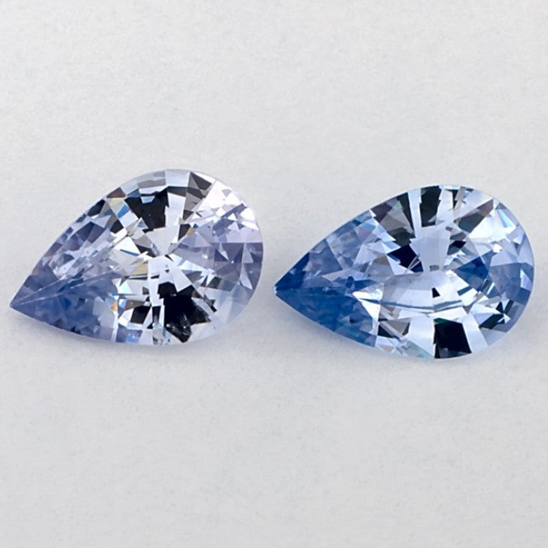 2.38 Carat Pear Natural Blue Sapphire