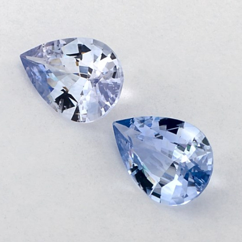 2.38 Carat Pear Natural Blue Sapphire