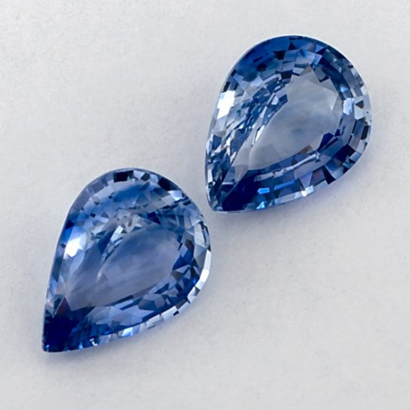 2.49 Carat Pear Natural Blue Sapphire