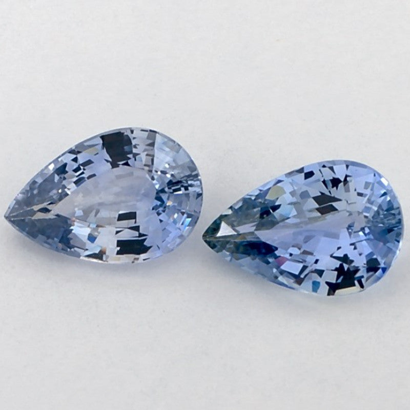 2.83 Carat Pear Natural Blue Sapphire