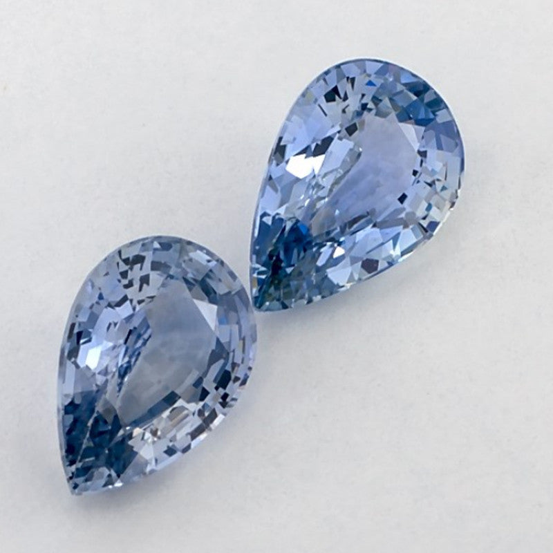 2.83 Carat Pear Natural Blue Sapphire