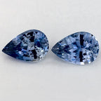3.72 Carat Pear Natural Blue Sapphire