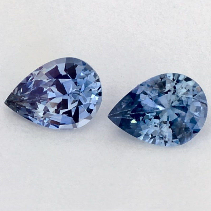 1.81 Carat Pear Natural Blue Sapphire