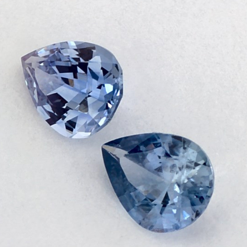 1.81 Carat Pear Natural Blue Sapphire
