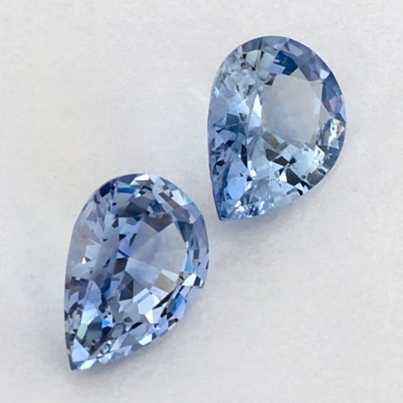 1.81 Carat Pear Natural Blue Sapphire