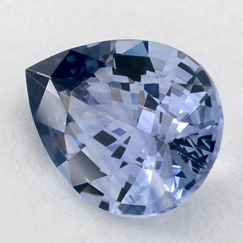 1.08 Carat Pear Natural Blue Sapphire