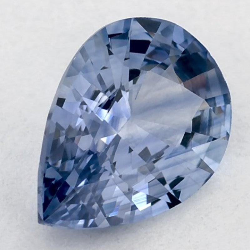 1.08 Carat Pear Natural Blue Sapphire