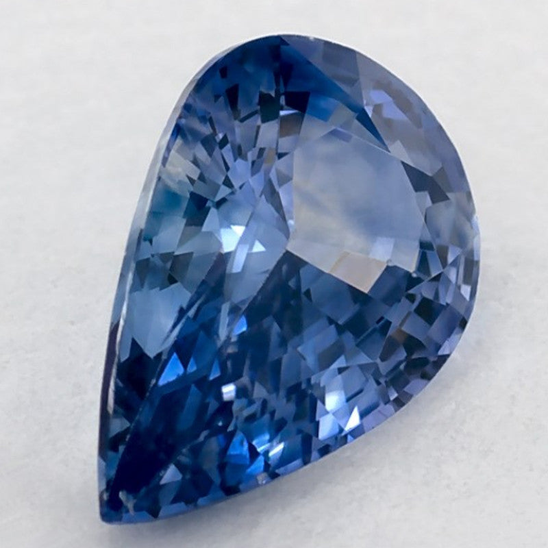 1.15 Carat Pear Natural Blue Sapphire