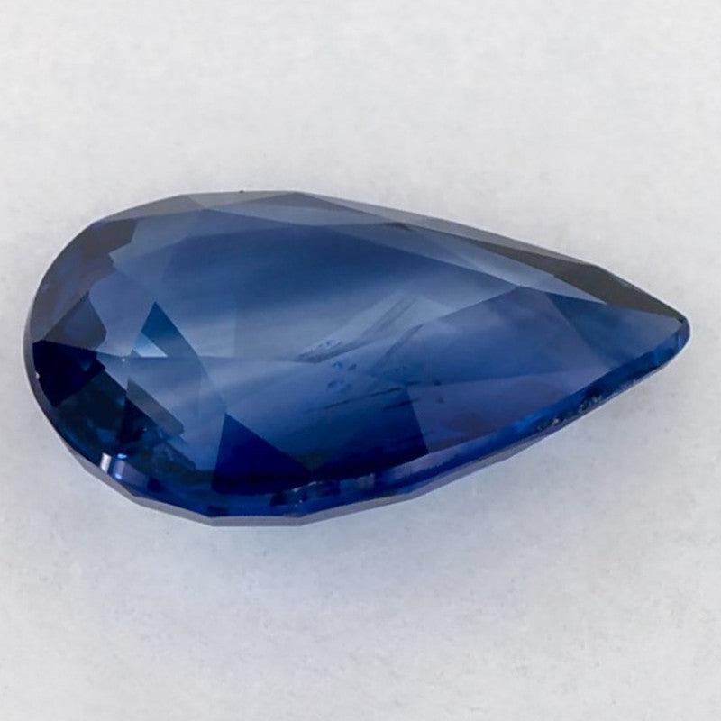 1.06 Carat Pear Natural Blue Sapphire