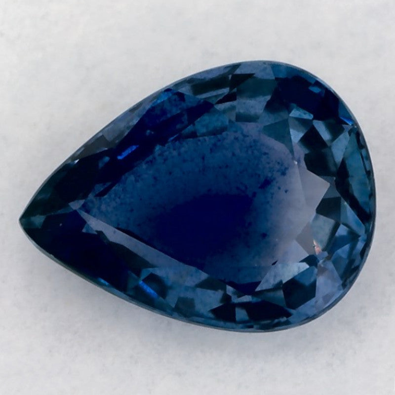 1.25 Carat Pear Natural Blue Sapphire