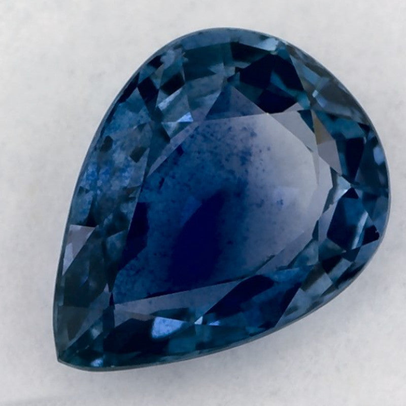 1.25 Carat Pear Natural Blue Sapphire