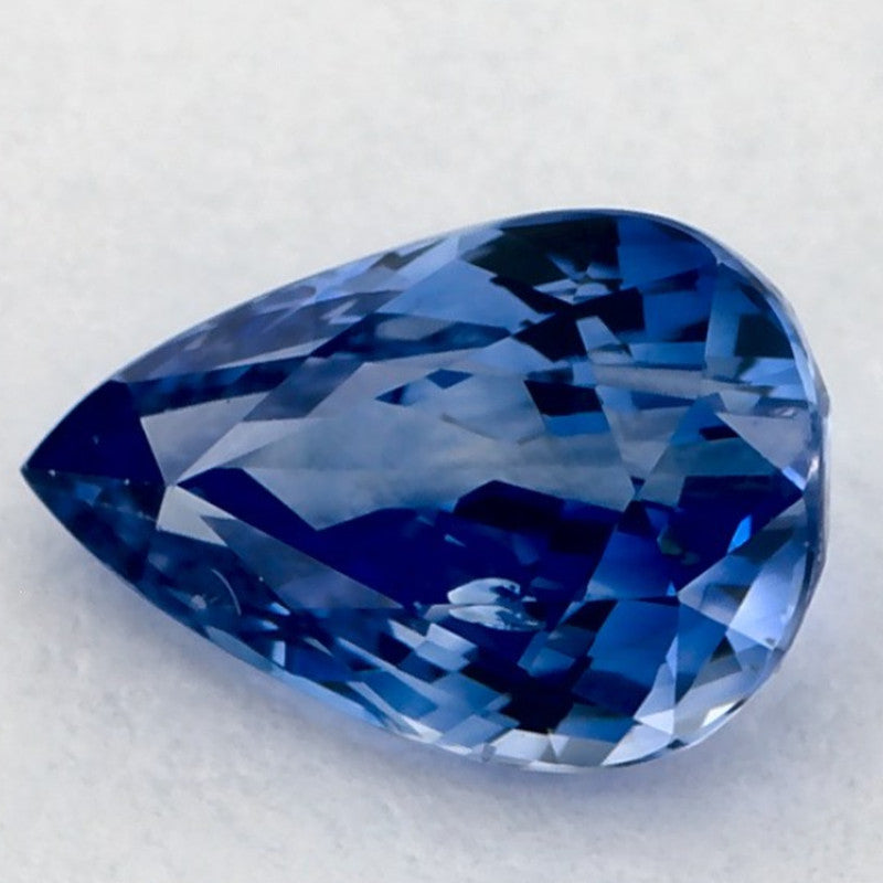 1.04 Carat Pear Natural Blue Sapphire