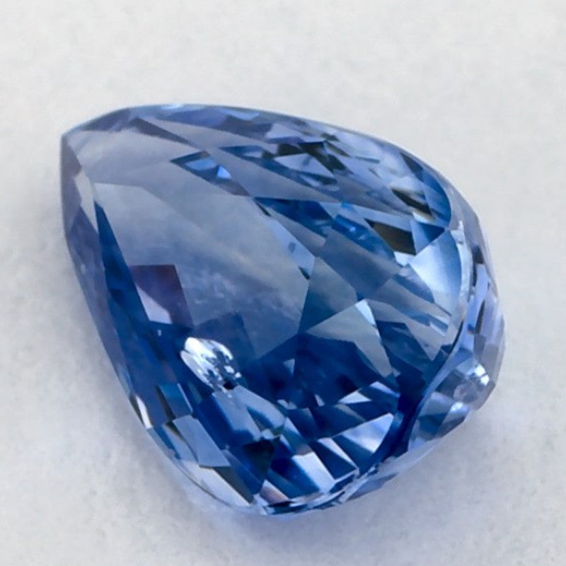 1.04 Carat Pear Natural Blue Sapphire