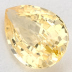 2.60 Carat Pear Natural Yellow Sapphire