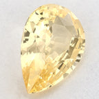 2.60 Carat Pear Natural Yellow Sapphire